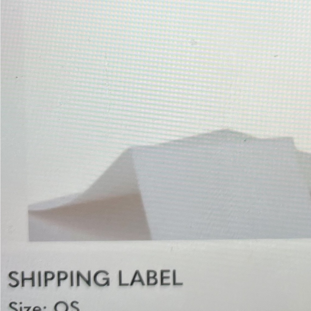Shipping label